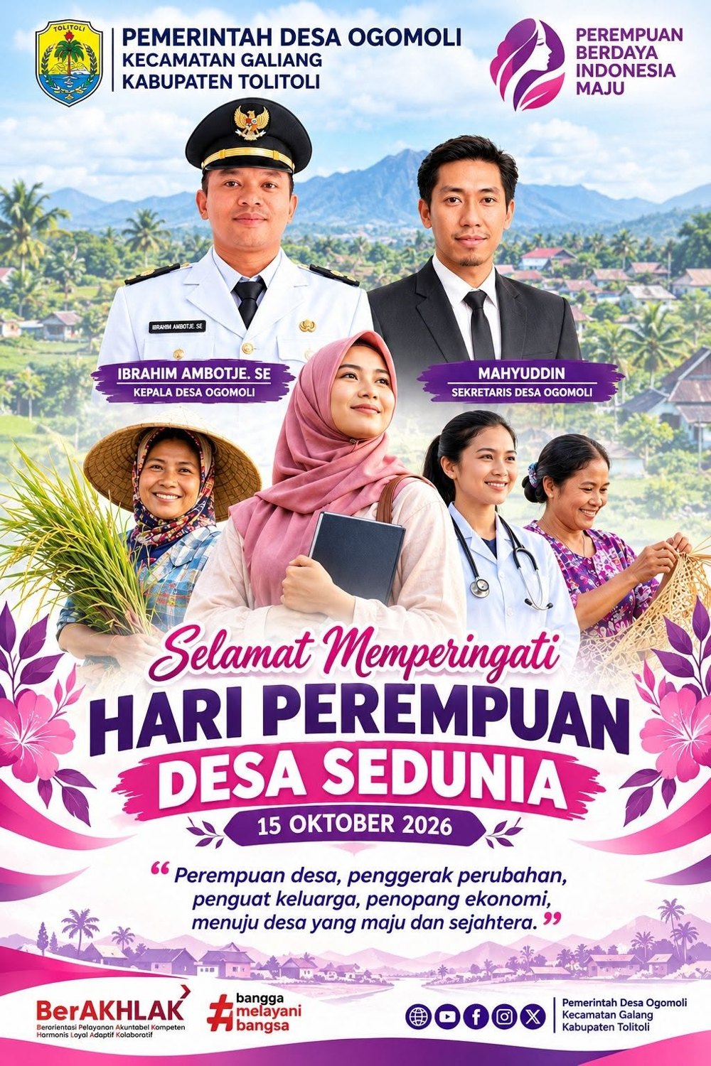 Selamat Memperingati Hari Perempuan Desa Sedunia